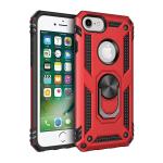 Armor Hybrid Military Case with Ring Kickstand for Apple iPhone 6/7/8 Plus - Red