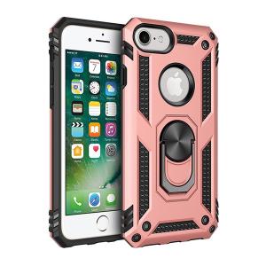 Armor Hybrid Military Case with Ring Kickstand for Apple iPhone 6/7/8 Plus - Rose Golden