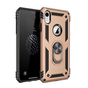 Armor Hybrid Military Case with Ring Kickstand for Apple iPhone XS Max - Golden