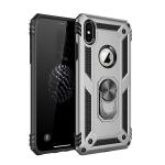 Armor Hybrid Military Case with Ring Kickstand for Apple iPhone XR - Silver