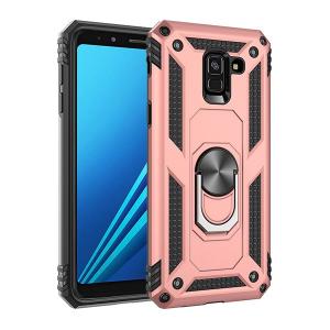 Armor Hybrid Military Case with Ring Kickstand for Samsung Galaxy S9 Plus - Rose Golden