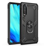 Armor Hybrid Military Case with Ring Kickstand for Samsung Galaxy A20/A30 - Black