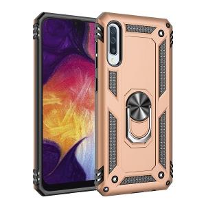 Armor Hybrid Military Case with Ring Kickstand for Samsung Galaxy A50/A50S/A30S - Golden