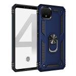 Armor Hybrid Military Case with Ring Kickstand for Google Pixel 4 XL - Navy Blue