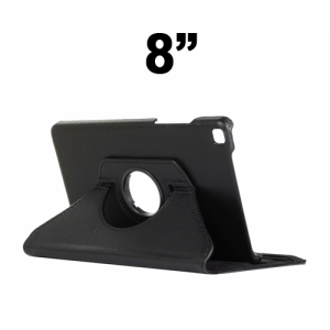 Universal 360 Degree Rotating Case for 8'' inches Tablet - Black