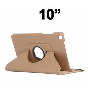 Universal 360 Degree Rotating Case for 10'' inches Tablet - Rose Gold