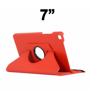 Universal 360 Degree Rotating Case for 7'' inches Tablet - Red