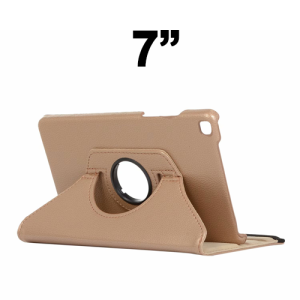 Universal 360 Degree Rotating Case for 7'' inches Tablet - Rose Gold
