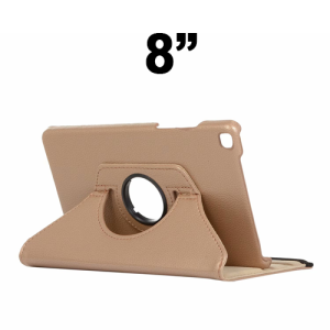 Universal 360 Degree Rotating Case for 8'' inches Tablet - Rose Gold