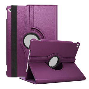 360 Degree Rotating Stand Smart Cover for Apple iPad Air / Air 2/ iPad 5/6 9.7 (2017/2018) - Purple