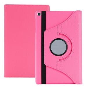 360 Degree Rotating Stand Smart Cover for Samsung Galaxy Tab S6 Lite (P610/P615) - Hot Pink