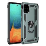Armor Hybrid Military Case with Ring Kickstand for Samsung Galaxy A20S - Dark Green
