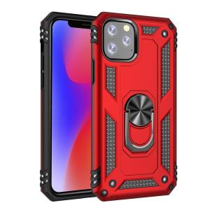 Armor Hybrid Military Case with Ring Kickstand for Apple iPhone 11 Pro Max - Red