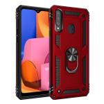 Armor Hybrid Military Case with Ring Kickstand for Samsung Galaxy A10S - Red