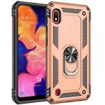 Armor Hybrid Military Case with Ring Kickstand for Samsung Galaxy A10E - Golden