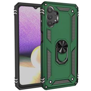Armor Hybrid Military Case with Ring Kickstand for Samsung Galaxy A13 5G / A04S - Green