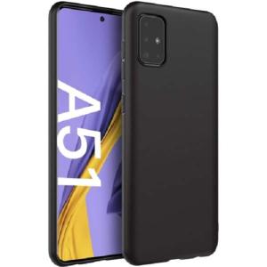 Slim Matte Soft TPU Case for Samsung Galaxy A51 - Black