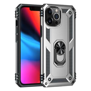 Armor Hybrid Military Case with Ring Kickstand for Apple iPhone 12 /12 Pro - Silver
