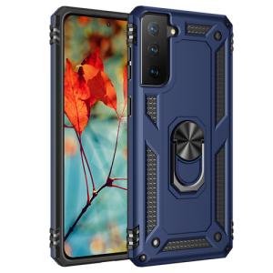 Armor Hybrid Military Case with Ring Kickstand For Samsung Galaxy A34 - Navy Blue
