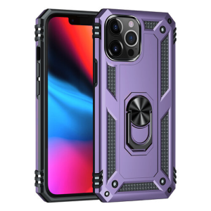 Armor Hybrid Military Case with Ring Kickstand for Apple iPhone 11 - Purple