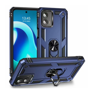 Armor Hybrid Military Case with Ring Kickstand for Moto G Power 5G (2023) - Navy Blue