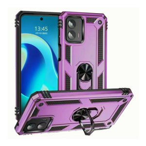 Armor Hybrid Military Case with Ring Kickstand for Moto G Power 5G (2023) - Purple