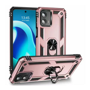 Armor Hybrid Military Case with Ring Kickstand for Moto G Power 5G (2023) - Rose Golden