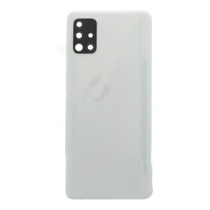 Back Cover With Camera Lens Compatible for Samsung Galaxy A51 4G (A515 / 2019) - Prism Crush White