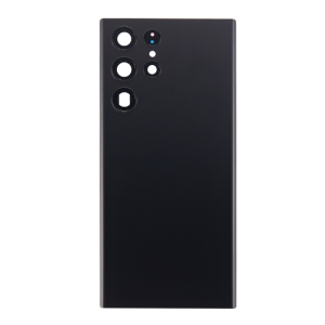 Back Cover With Camera Lens Compatible for Samsung Galaxy S22 Ultra 5G - Phantom Black