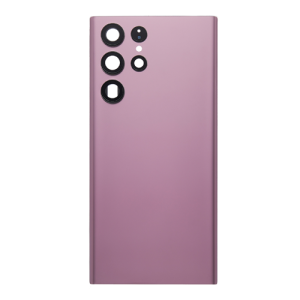Back Cover With Camera Lens Compatible for Samsung Galaxy S22 Ultra 5G - Burgundy
