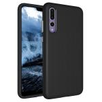 Triangle Shockproof Case with Anti Slip Grains for Huawei P20 - Black