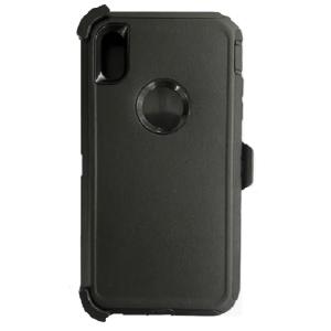 Triple Layer Protection Case & Belt Clip for Apple iPhone X/XS - Black