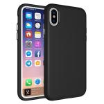 Triangle Shockproof Case with Anti Slip Grains for Apple iPhone XS Max - Black