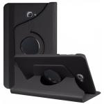 360 Degree Rotating Stand Smart Cover for Samsung Galaxy Tab E lite/Tab 3 Lite 7.0 (T113/T110) - Black