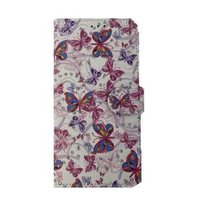 Printed Butterfly Wallet Case (WB01) for Apple iPhone X/XS