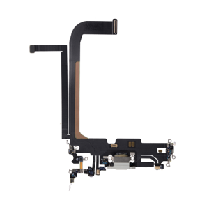Charging Port Flex Cable Compatible for iPhone 13 Pro Max (Premium) - Silver