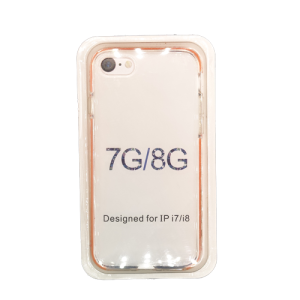 Clear TPU Bumper Case for Apple iPhone 7/8/SE (2020)/SE (2022) - Orange