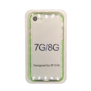 Clear TPU Bumper Case for Apple iPhone 7/8/SE (2020)/SE (2022) - Green
