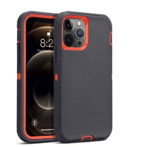 Triple Layer Protection Case & Belt Clip for Apple iPhone 12/12 Pro - Dark Grey