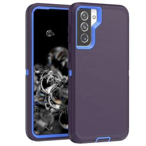 Triple Layer Protection Case & Belt Clip for Samsung Galaxy S21 FE 5G - Navy Blue