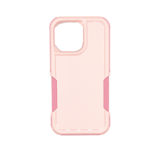 Dual Layer Shockproof Case for iPhone 14 Pro - Pink