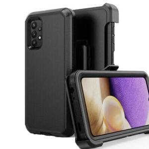 Triple Layer Protection Case & Belt Clip for Samsung Galaxy A50 - Black
