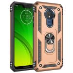 Armor Hybrid Military Case with Ring Kickstand for Moto G7 Power - Golden