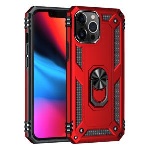 Armor Hybrid Military Case with Ring Kickstand for Apple iPhone 11 - Red