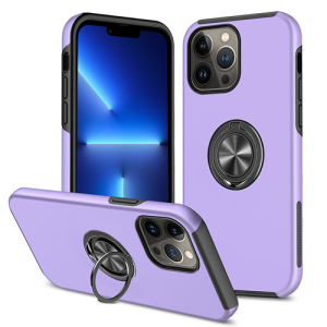 Hybrid Shock Absorbing Case with Kickstand for Apple iPhone 12 Pro - Purple
