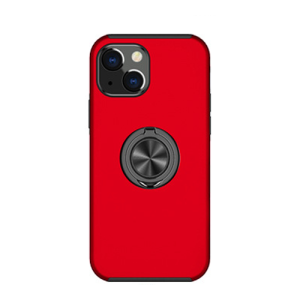 Hybrid Shock Absorbing Case with Kickstand for Apple iPhone 13 Mini - Red