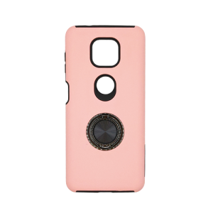 Hybrid Shock Absorbing Case with Kickstand for Moto G Power (2021) - Pink