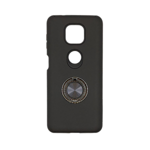 Hybrid Shock Absorbing Case with Kickstand for Moto G Power (2021) - Black