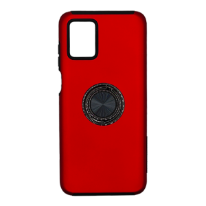 Hybrid Shock Absorbing Case with Kickstand for Moto G Power 5G (2023) - Red