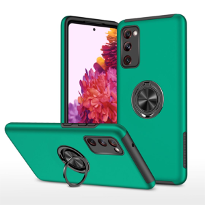 Hybrid Shock Absorbing Case with Kickstand for Samsung Galaxy S20 FE - Green